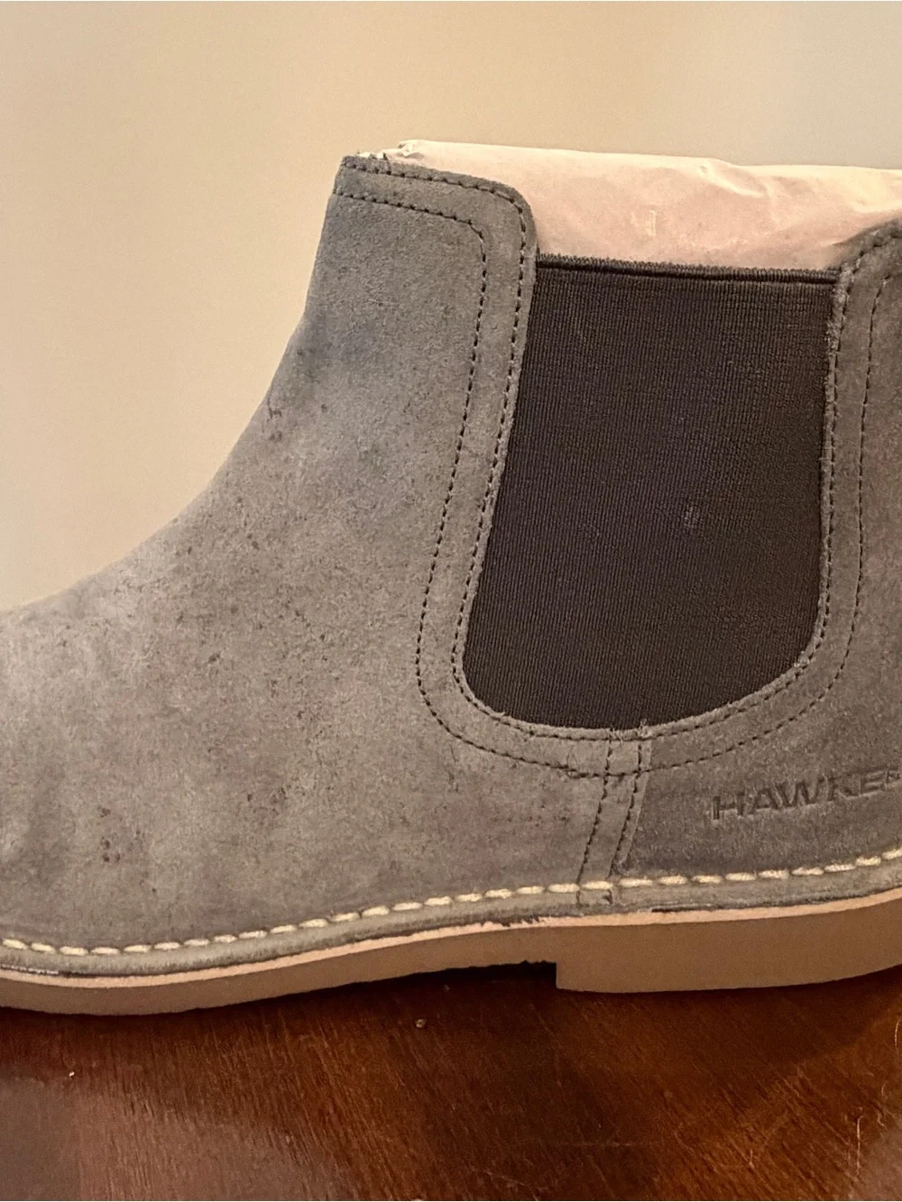 Hawke & Co Gray Suede Chelsea Boots - New in Box